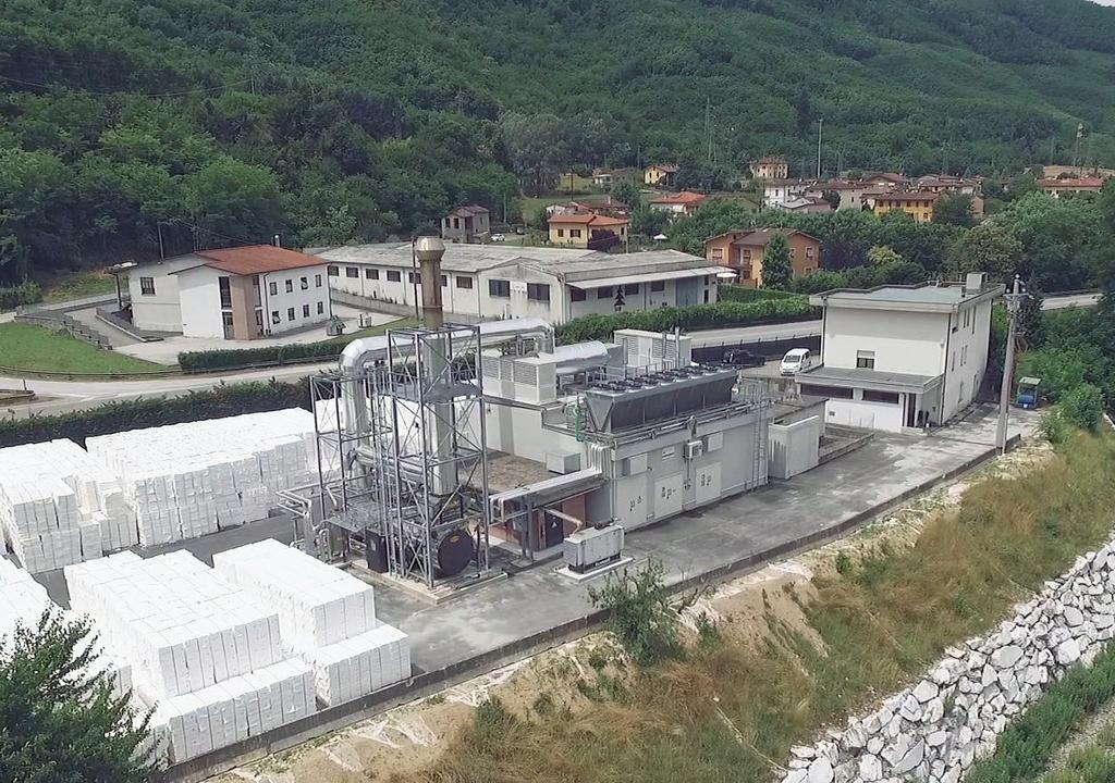 ROCCA PAPER MILL Srl TIPO DI IMPIANTO : Impianto di cogenerazione con motore alimentato a gas naturale, HRSG PRINCIPALI