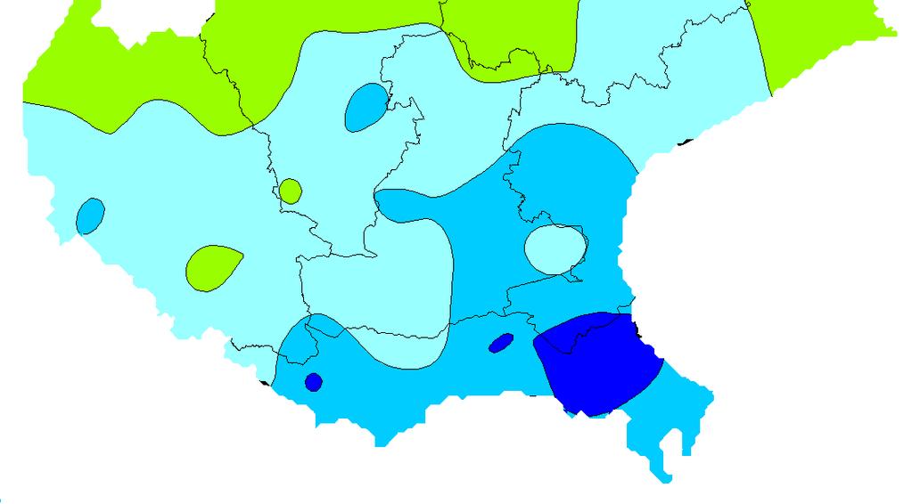 Indice SPI ** (Standardized Precipitation Index) : Calcolato sulla base dei dati pluviometrici del periodo 1994-216 e riferito agli ultimi