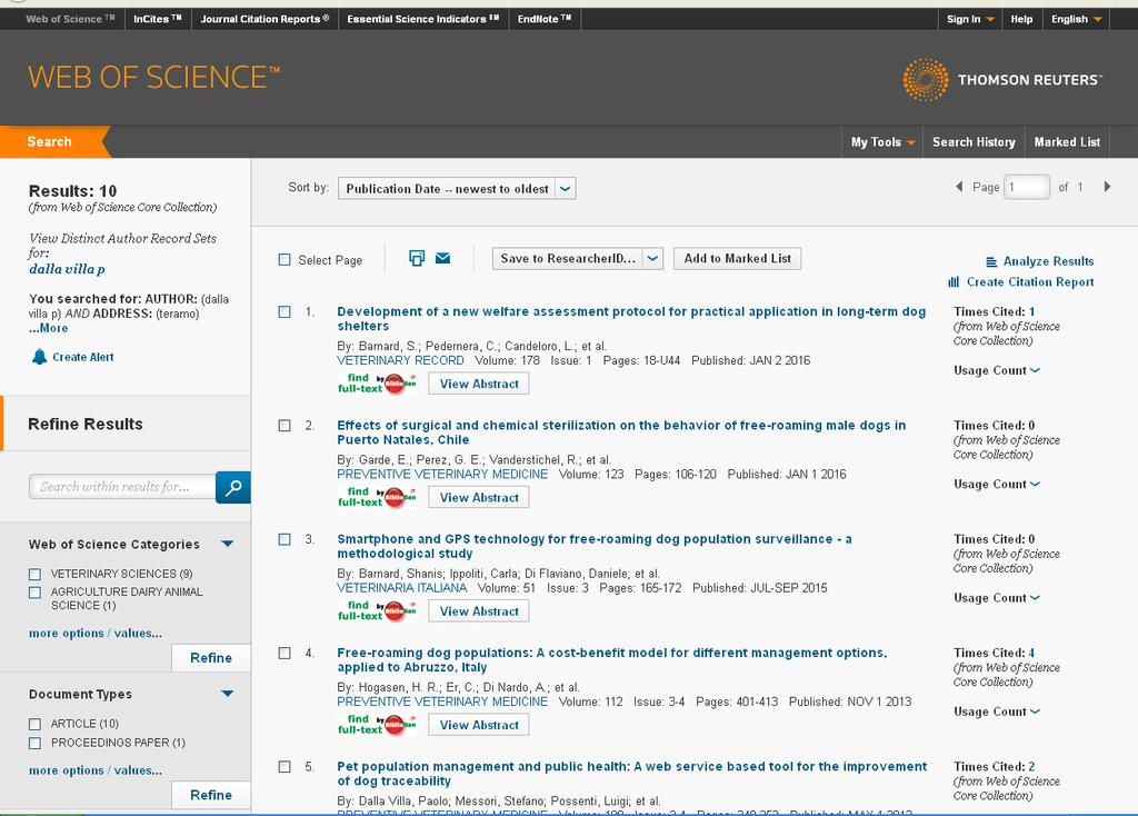 Collegare ORCID a Web of science Fleggare le proprie pubblicazioni, come