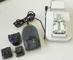 6 Accessori opzionali RM CoolClamp Fig. 92 Morsetto per cassette universale a raffreddamento elettrico, con adattatore per microtomi rotativi HistoCore.