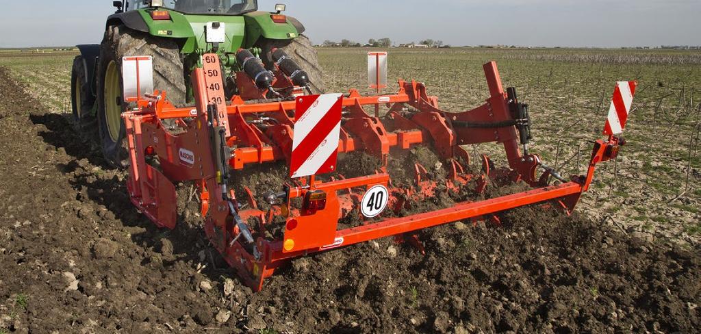 CARATTERISTICHE TECNICHE RUOTE FRONTALI Questo optional permette di mantenere sempre costante la profondità di lavorazione.