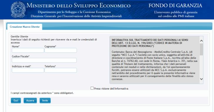 delle risorse, che il soggetto beneficiario finale deve indicare alla Banca alla quale intende richiedere il finanziamento.