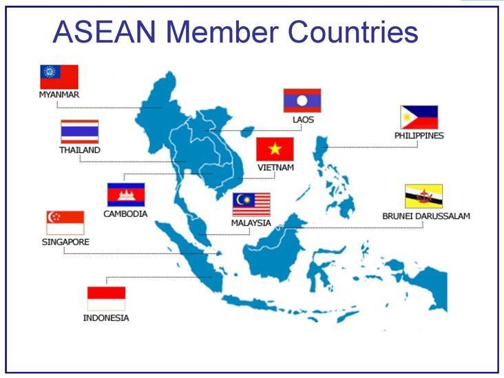 ASEAN L ASEAN (Association of South-East Asian Nations), è un organizzazione politica, economica e culturale, fondata nel 1967 11 stati