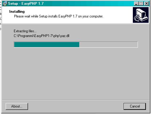 Installazione di EasyPHP (1.