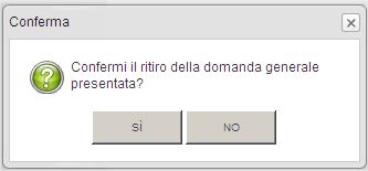 visualizza il seguente messaggio: Premendo il tasto SÌ il sistema visualizza il