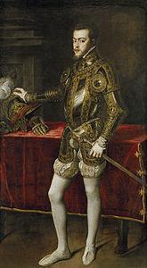 Filippo II (1556-1598) Figlio di Carlo V, fu educato in Spagna e fu un re spagnolo. Riprese la politica religiosa degli avi (i famosi Isabella e Ferdinando) condotta all insegna della fede cattolica.