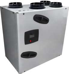 Recuperatore di calore verticale REV 250 PLUS Recuperatore di calore verticale REV 250 PLUS Unità di ventilazione meccanica a doppio flusso con recupero di calore ad alto rendimento ideale per