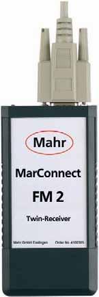 + 11-9 Radioricevitore MarConnect FM 2 Caratteristiche Trasmissione senza fili dei valori di misura dallo strumento di misura al PC Trasmissione sicura dei dati grazie alla conferma di ricezione dei