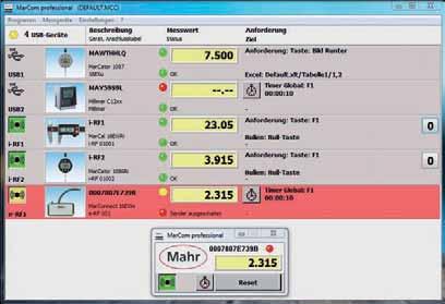 - 11-4 Interfaccia software MarConnect MarCom Std. 5.1 / MarCom Prof. 5.1 / MarCom Upd. 5.1 MarConnect Caratteristiche USB RS232C Dati tecnici integrated wireless Codice nr.