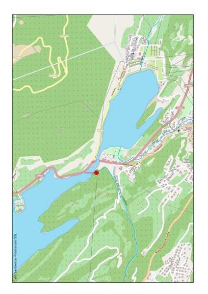 Dati, cartina e fotografia del punto di monitoraggio sul Sarca alla foce. 5.1.