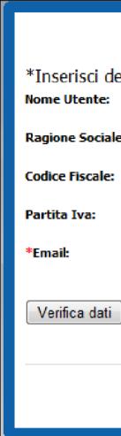 l accesso al sistema Pag. 14 Per recuperare la password (Figura 9) è necessario inserire uno dei primi quattro dati e la e-mail indicata in fase di registrazione delle credenziali di accesso.