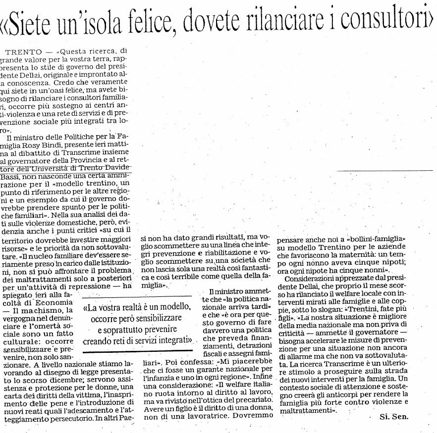 16 gennaio 2007 a cura dell Ufficio per le