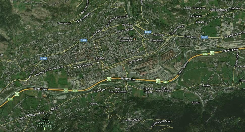 LA RETE DI MONITORAGGIO DELLE DEPOSIZIONI DI AOSTA AO VIA ELTER fondo urbano AO - P.ZZA PLOUVES fondo urbano AO - Q.