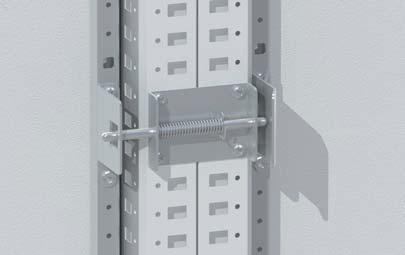 ACCESSORI BLOCCO PORTA AD ASTE PER ARMADI ALLINEATI WTBP 1 2 4 5 4 2+6 Utilizzabile sugli armadi E NUX allineati tra loro, a complemento del blocco porta degli interruttori principali di uso comune.