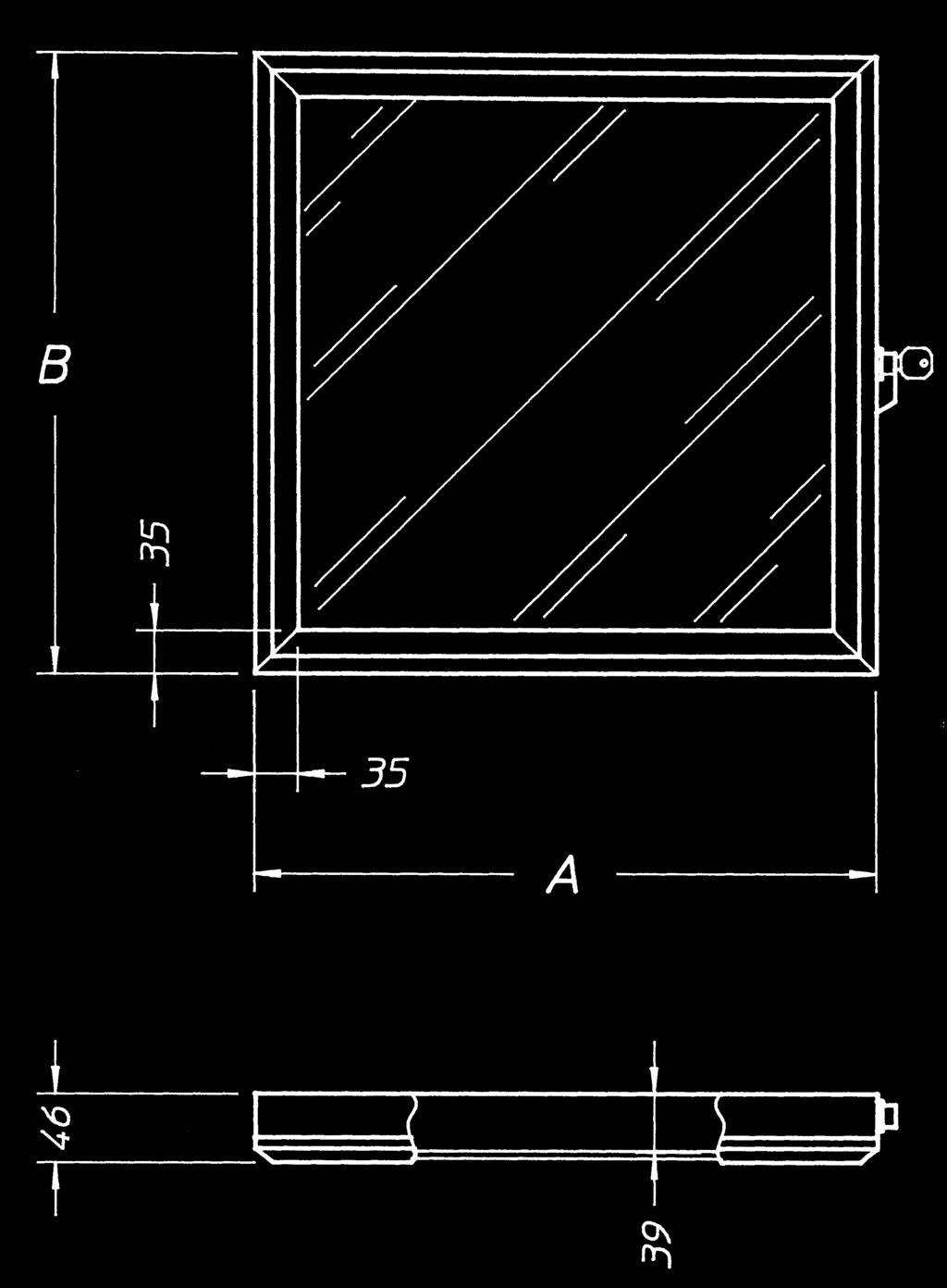 REALIZZAZIONE Realizzato in lamiera di acciaio sendzimir sp. 15/10. Confezione n. 2 pezzi con viteria montaggio.