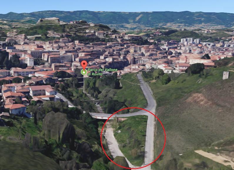 Inquadramento 3D tramite Google Maps L ulteriore inquadramento in 3D mostra come l area possa essere facilmente annessa al parco già esistente.