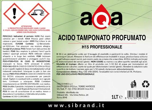 ACIDO TAMPONATO PROFUMATO Codice EAN: 8052789597785 Codice Art.