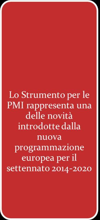 PERCHÉ HORIZON 2020 SME INSTRUMENT lo Strumento si applica a 13 topic specifici individuati nel contesto dei Pilastri II e III: Leadership industriale e Sfide della Società.