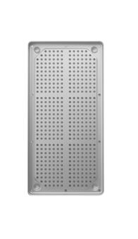 Dimensioni (lxhxp): 288 x 187 x 29 mm argento 284 x 183 x 17 mm argento Tray in alluminio Tray in alluminio anodizzato per