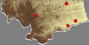 rappresentative di tutto il territorio regionale la cui localizzazione è sotto raffigurata.