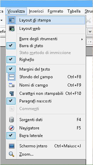 Visualizza Open Office 4 / 2015 Word 2003