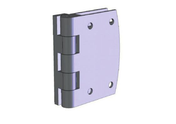 3 anta dx/sx nera - hinge for P1A door master color black rt/lt - charnière pour portes P1A master coleur noir dr/go - bisagra para puertas P1A master coleur negro ds/ls OMIP000009 - cerniera PVC