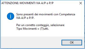 righi del modello. Tale brogliaccio riporta quindi, come già sopra illustrato in riferimento agli help (F2) dei quadri del modello, anche le fatture con competenza "IVA a/p".