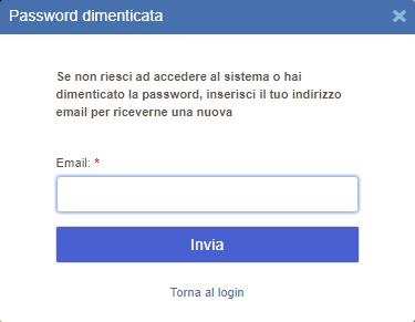 dimenticato la password?