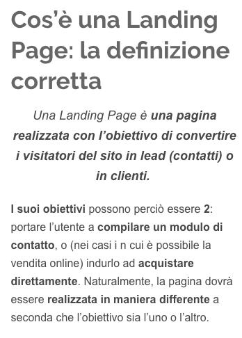 Definizione Landing Page #2 https://www.