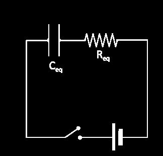 Calcolare: la corrente iniziale nel circuito (cioè non appena il circuito viene chiuso) il tempo