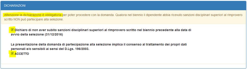 DATI GENERALI DIPENDENTE In questa maschera sono presenti le informazioni del dipendente, devono essere integrate scrivendo nelle apposite celle vuote i recapiti richiesti (è obbligatorio inserire