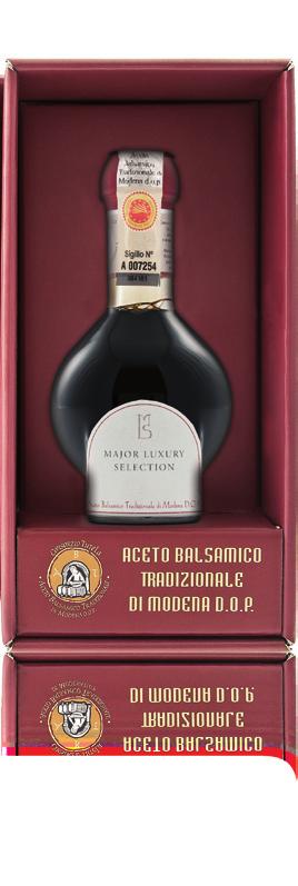 MAJOR LUXURY SELECTION Aceto Balsamico di Modena DOP L Aceto Balsamico di Modena è uno dei prodotti tradizionali italiani più apprezzati nel mondo.