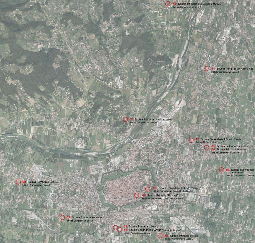 GLI ORTI DIDATTICI 1. SCUOLA DELL'INFANZIA, SAN VITO 2. SCUOLA DELL'INFANZIA, TEMPAGNANO 3. SCUOLA PRIMARIA "COLLODI", S. CONCORDIO 4. SCUOLA PRIMARIA "DONATELLI", S. VITO 5.