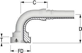 RACCORDI // POWERTRAK NO-SKIVE // INSERTI FLANGE SUPERCAT Le dimensioni riportate potrebbero subire variazioni.