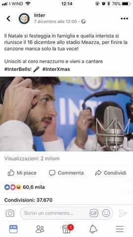 000 reaction e 37.000 condivisioni. Purtroppo per i nerazzurri la versione live allo stadio non è stata proprio fortunatissima.