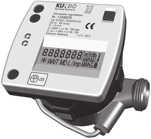 Contabilizzatori Sistemi Contatore di calore KUNDO G 20 / G 21 Descrizione Il contatore di calore G 20 / G 21 è un apparecchio di misurazione per il calcolo dell energia termica.