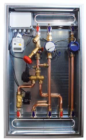Conteggio del consumo di acqua fredda sanitaria. Gruppo premontato di tipo ad incasso per la gestione d utenza su impianti centralizzati. Dimensioni: 500x50x5 (LxHxP) Alimentazione 30 V AC - 50 Hz.