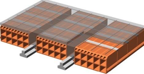 PRECOMPRESSIONE INTERNA: TRAVI COMPOSTE Nelle costruzioni di tipo civile o industriale vengono spesso utilizzate strutture composte da parti di calcestruzzo armato ordinario e parti di cemento armato