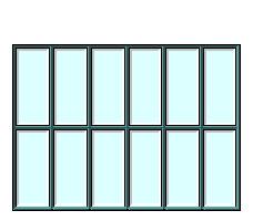 Scheda: FN19 CARATTERISTICHE TERMICHE DEI COMPONENTI FINESTRATI Codice Struttura: WN.02.007.2 Descrizione Struttura: finestra con telaio singolo in metallo con vetro singolo Dimensioni: L = 4.