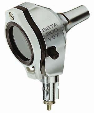 01 [ 033 ] Otoscopio HEINE BETA 200 F.O. Vet Otoscopio per Veterinaria con Illuminazione a fibre ottiche Solida costruzione in metallo.