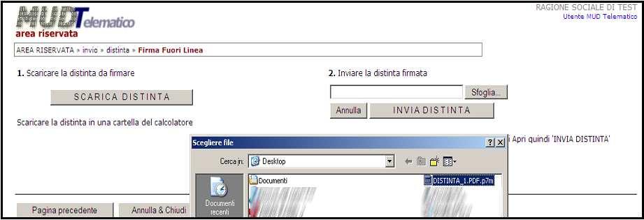 2. Firma fuori linea: