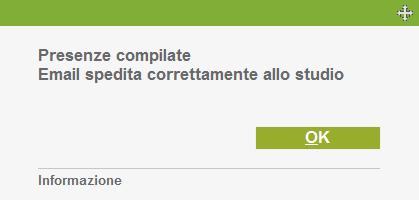 18 Parametri chiusura presenze La scelta Parametri chiusura presenze consente di inviare una e-mail in fase di chiusura delle presenze ad una lista di destinatari appositamente configurata.