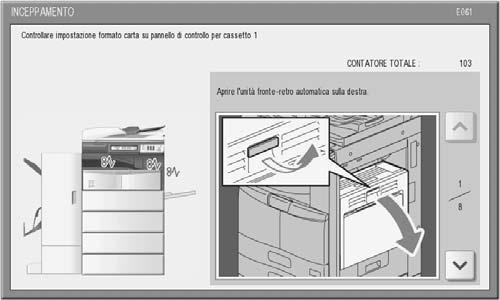 SOLUZIONE DEI PROBLEMI HARDWARE 5 Chiudere lo sportello anteriore della stazione di finitura.