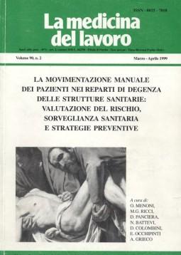 di cura ed assistenza a pazienti non autosufficienti (Ospedale) 1999 I dati di letteratura evidenziano che gli infermieri e gli operatori