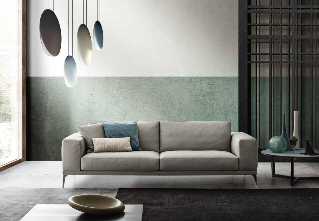 Ocean (divano sofa) L/W242 P/D100 H80 100 cm pelle leather: