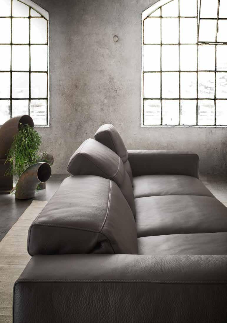 Gurian Crafted Design News Algarve (divano sofa) L/W318 P/D103 H71 91 cm pelle leather: Cat.