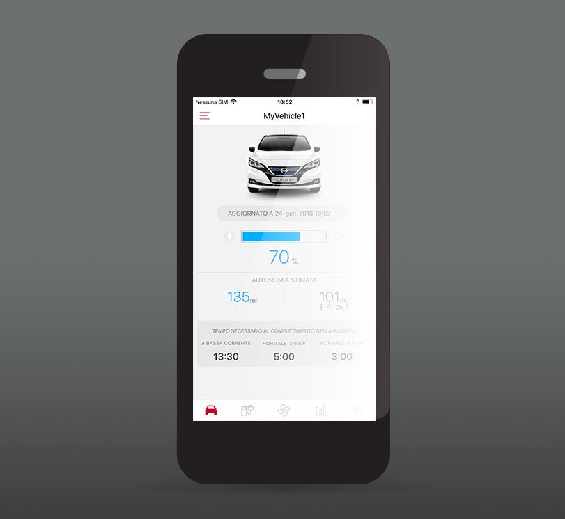 APP NISSANCONNECT EV SCARICA L APP Per poter gestire i tuoi Servizi Connessi dallo smartphone e rendere i tuoi percorsi di ricarica semplici ed efficienti, scarica l app NissanConnect EV dall app