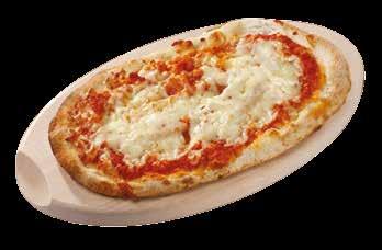 317 PEZZI: 56 PESO PER PEZZO: 100 g Forno 200 / 8-10 minuti Pizza margherita Pizza