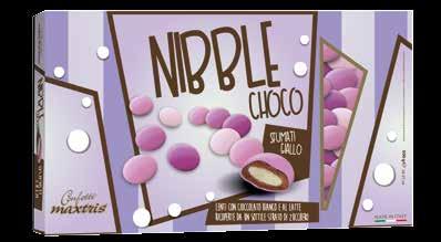 and milk chocolate nibbles covered 29 NIBBLE CHOCO SFUMATI ROSA - 500g Lenti