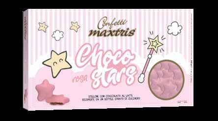latte ricoperte da uno Milk chocolate stars covered CHOCO STARS BIANCHI -